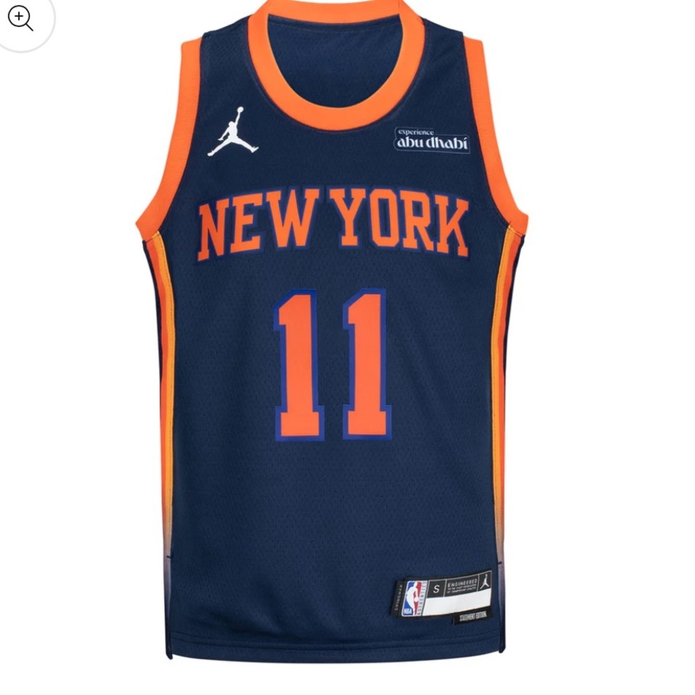 Jalen Brunson Navy New York Knicks Swingman Jersey - Statement Edition